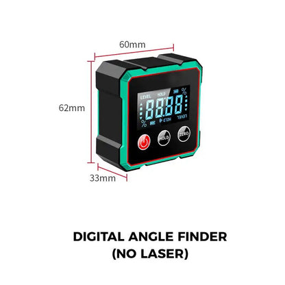 📢🔧 VENTA CALIENTE 🔥Medidor de ángulo digital magnético de 4 lados con láser