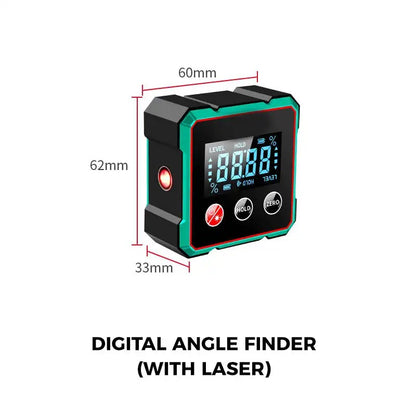 📢🔧 VENTA CALIENTE 🔥Medidor de ángulo digital magnético de 4 lados con láser